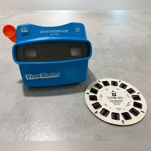Vintage Blue View-Master Overdrive GM Promo Toy Orange Handle With Car Pics 2003